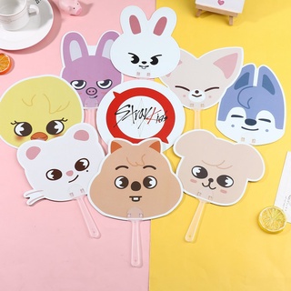 ใหม่ พัด PVC ลายการ์ตูน Kpop Stray Kids Skzoo น่ารัก สําหรับเด็ก