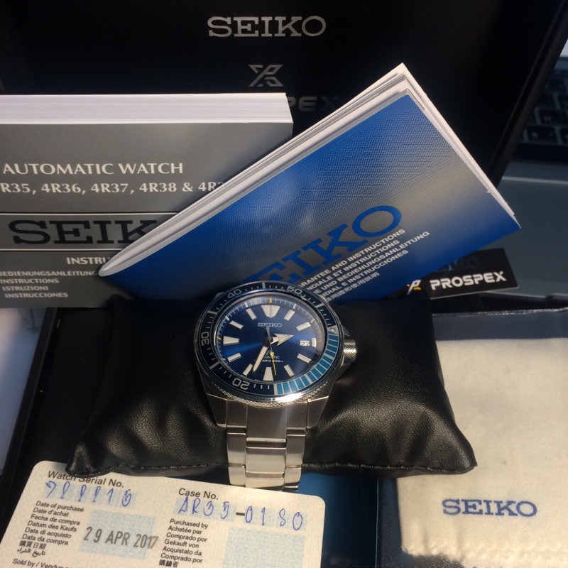 นาฬิกาผู้ชาย SEIKO PROSPEX Samurai Blue Lagoon Limited Edition