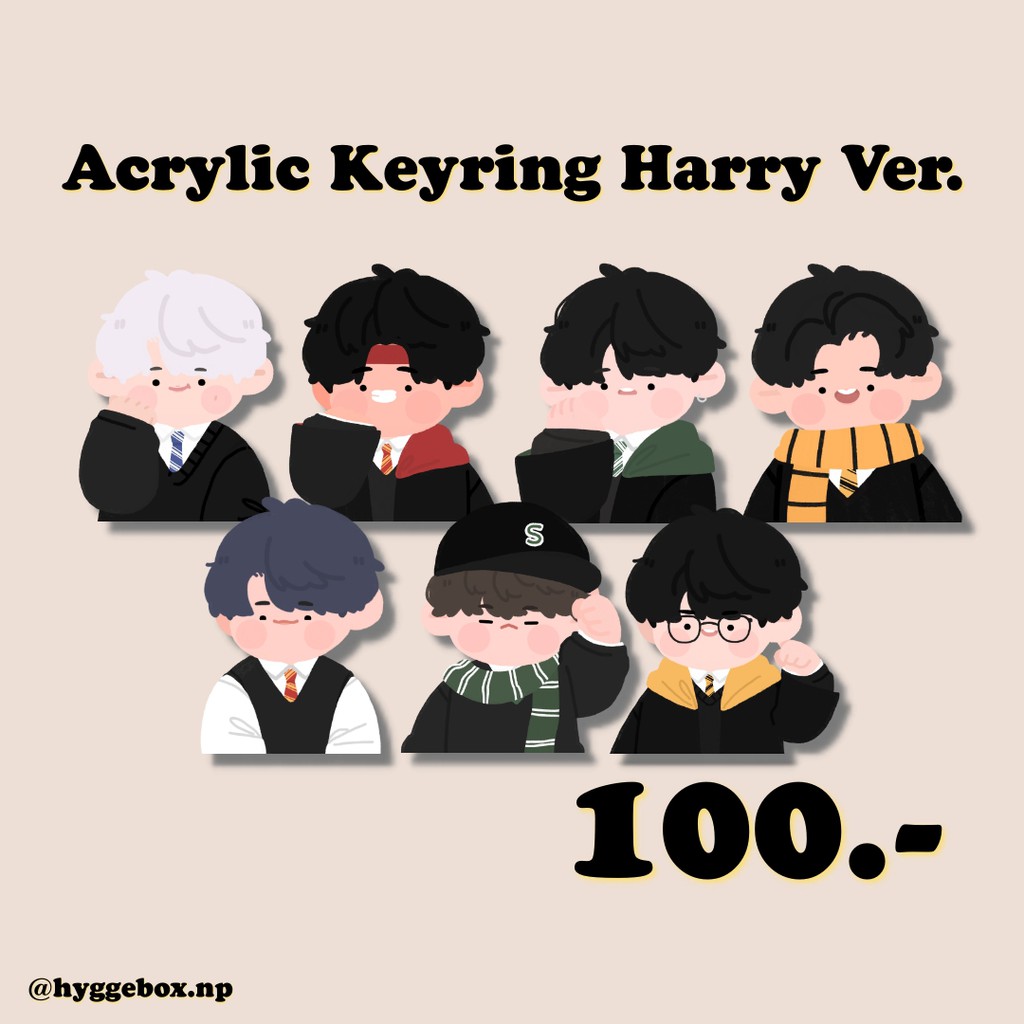 พวงกุญแจ fanart BTS Acrylic keyring