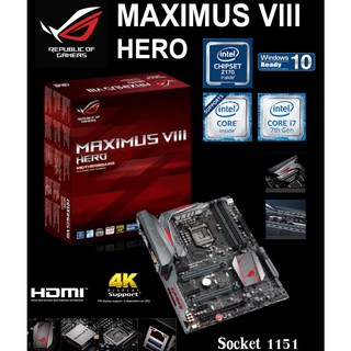 Mainboard INTEL ASUS MAXIMUS VIII HERO (Socket 1151) มือสอง พร้อมส่ง แพ็คดีมาก!!!