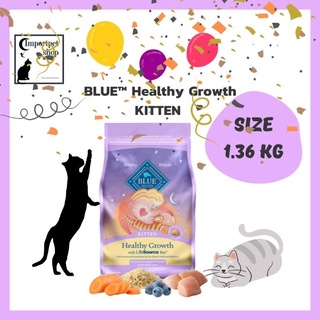 (1.36kg) Blue Buffalo Healthy Growth Kitten Chicken &amp; Brown Rice Recipe Dry Cat Food, 3-lb bag