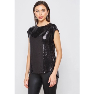 Dorothy Perkins: Black Sequin T-Shirt (เสื้อปักเลื่อมสีดำ)