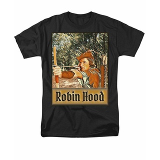 เสื้อยืด Cotton ComfortInspire เสื้อยืดลําลอง แขนสั้น มีฮู้ด พิมพ์ลายการ์ตูน Robin Hood Sherwood Forest Errol สําหรับผู้