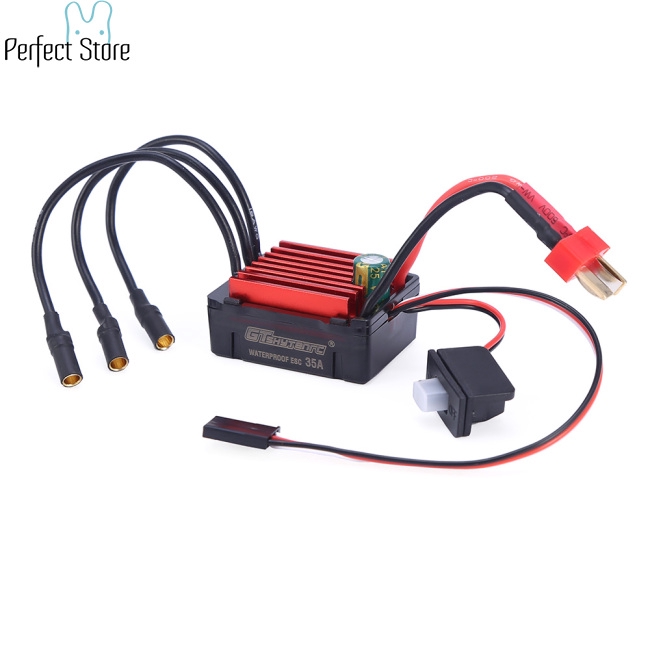 Combo Moteur Brushless 2838 4500KV + ESC 35A étanche - Pour RC 1/14 1/16 (Traxxas, Arrma, Redcat...)