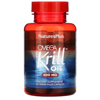 Natures Plus, Omega Krill Oil, 600 mg, 60 Liquid-Filled Capsules