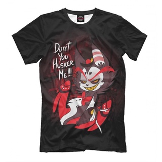 เสื้อยืดโอเวอร์ไซส์Hazbin Hotel Dont You Husker Me!!!, Mens All Sizes mens cotton clic fashion round neck T-shirtS-5XL