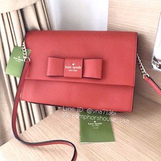 🌟พร้อมส่ง🌟Kate Spade♠️ Zanni Robinson Street Red Carpet Crossbody Bag