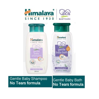 Himalaya Gentle Baby Bath 200ml/ Baby Shampoo 200ml ครีมอาบน้ำเด็ก ฉลากไทย