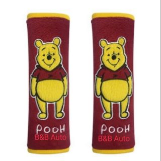 ที่หุ้มเข็มขัดนิรภัย ลิขสิทธิ์แท้ #Winnie The Pooh(2ชิ้น)