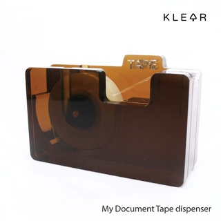 KlearObject my document tape dispenser แท่นใส่สก๊อตเทป แท่นตัดเทปใส แท่นตัดสก๊อตเทปอะคริลิค แบบตั้งโต๊ะ : K185