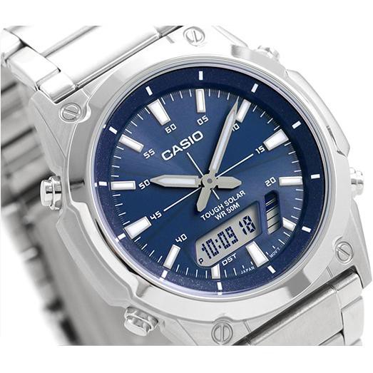 Veladeedee นาฬิกา Casio Standard นาฬิกาข้อมือชาย สายสแตนเลส (ประกันCMG) รุ่น AMW-S820D-2A
