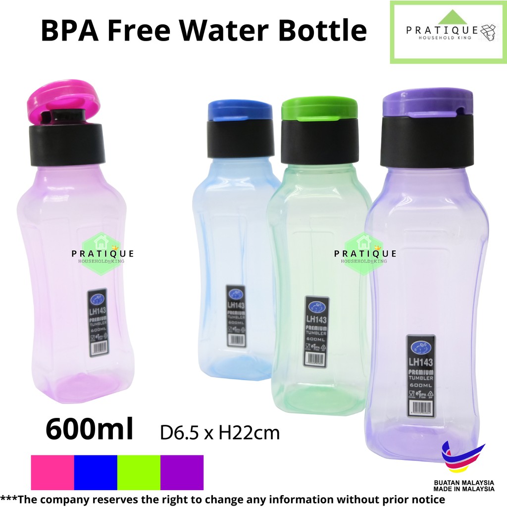 BPA Free Premium 600ml ขวดน้ํา Cube / Air Botol 600ml BPA Free