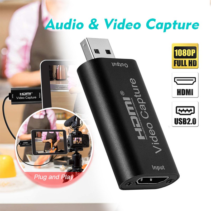 zc MINI Video Capture Card USB 2.0 HDMI Video Grabber บันทึกกล่อง FR PS4 เกม DVD กล้องวิดีโอ HD บันทึกกล้องที่ถ่ายทอดสด