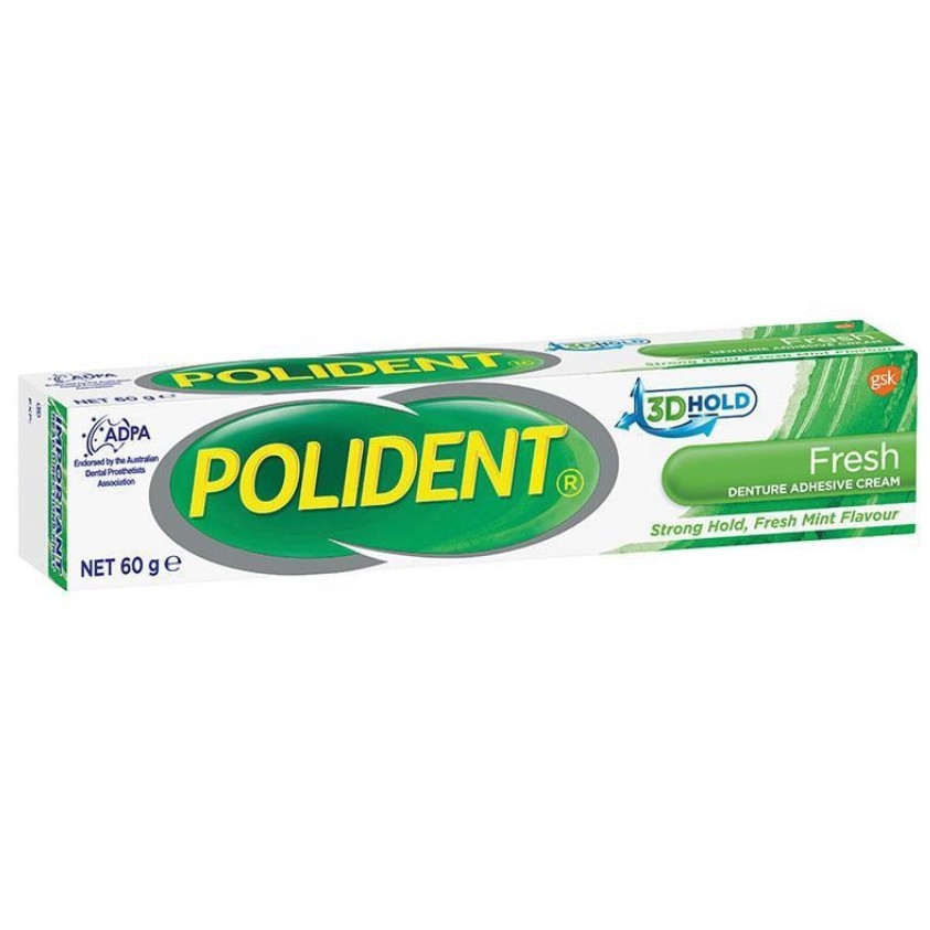 Polident Fresh Mint 3DHold ครีมติดฟันปลอม