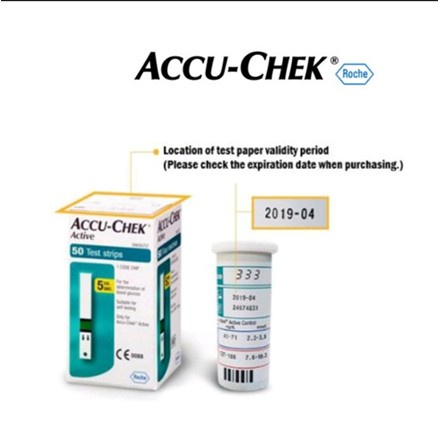 Accu-Chek Active Test Strips 50/100/150 แผ่น Accuchek (EXP:Latest) ราคา ถูกที่สุด ดีลบีเคเค แกลเลอรีภาพที่ 2