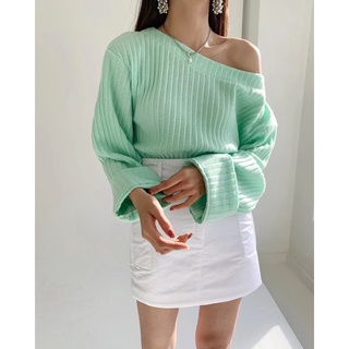 2111AP009ㆍShoulder knit top