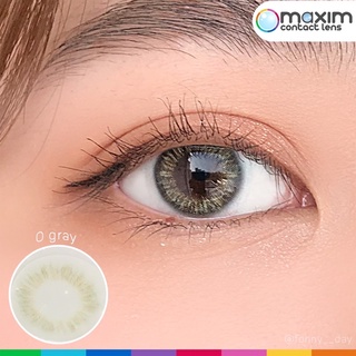 กล่องชมพู ตาหวาน O Gray คอนแทคเลนส์ สีเทา Maxim ค่าสายตา -0.75 ถึง -10.00 สายตาสั้น รายเดือน mini มินิ Contact lens