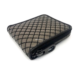 New Bottega Men’s Zip Wallet in Etoupe Leather RHW , Come With Dust Bag , Card and Box