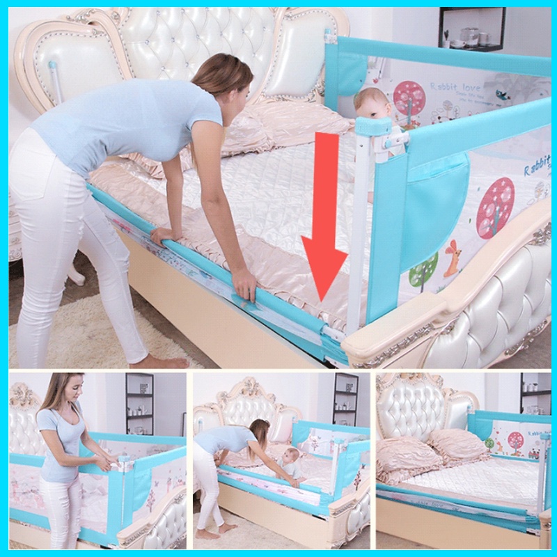 รั้วPortable travel bed rail baby playpen babi playpen baby fence baby