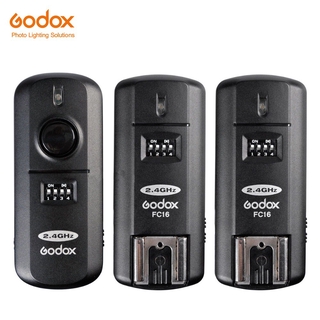 Godox FC-16 ตัวรับสัญญาณแฟลชทริกเกอร์ไร้สาย 16 ช่อง 2.4G สําหรับกล้องสตูดิโอ 2 ชิ้น