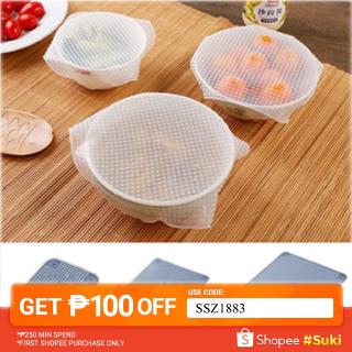 Reusable Silicone Plastic Wrap Seal Vacuum Food Fresh Wrap