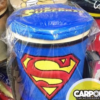 ถังขยะในรถยนต์ ลาย Superman ลิขสิทธิ์แท้ กดเปิดฝาได้ ซุปเปอร์แมน