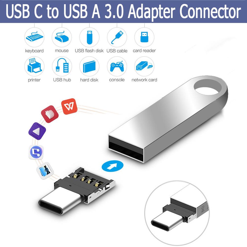 อะแดปเตอร์แปลงสัญญาณอลูมิเนียม USB C to USB A 3.0