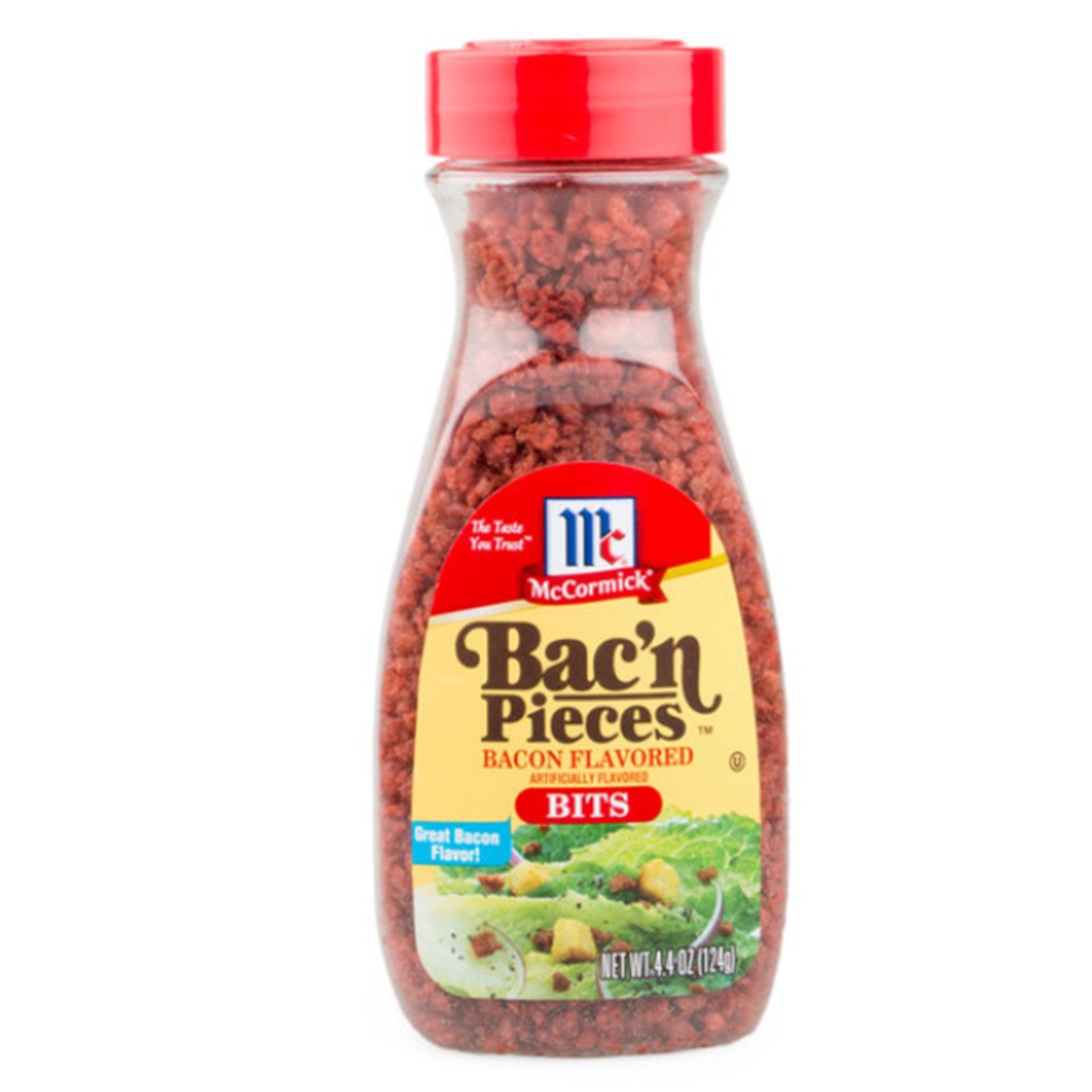 McCormick Bac'n Pieces Bacon Flavored Bits 124g แม็คคอร์มิคแป้งถั่วเหลืองอบกรอบกลิ่นเบคอน น้ำหนัก 12