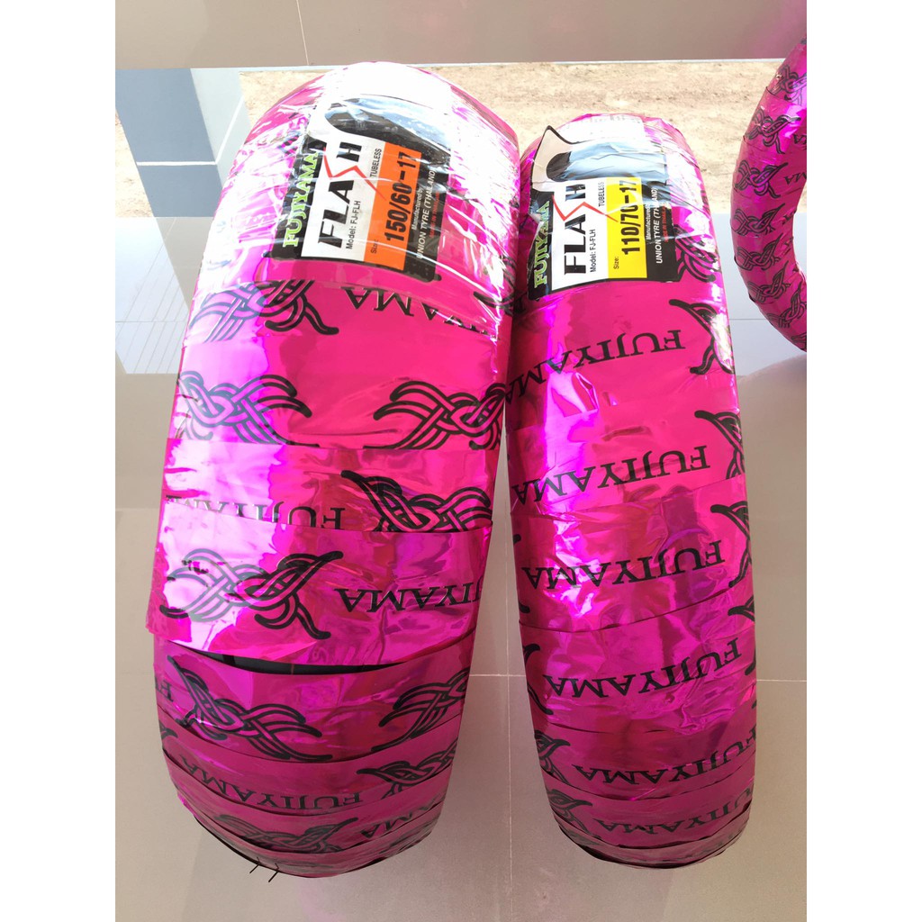 ยางนอก CBR M-Slaz GPX R15 R3 Ninja (เส้นหลัง) 15060-17 ยี่ห้อFUJIYAMA ...