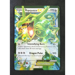 Rayquaza EX 75/108 เรย์ควาซา Pokemon Card Vivid Series ภาษาอังกฤษ