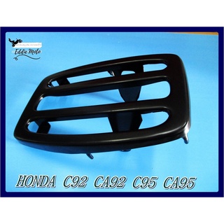 HONDA C92 CA92 C95 CA95 "REAR" STEEL GRATING "BLACK"  // ตะแกรงหลัง ตะแกรงเหล็กหลังเบาะนั่ง ตะแกรงเหล็ก สีดำ