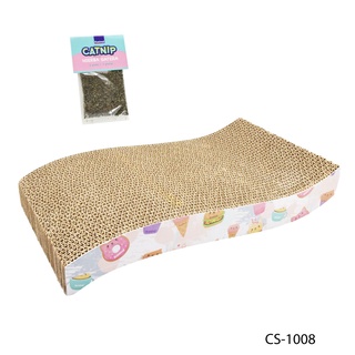 Kanimal Cat Toy ของเล่นลับเล็บแมวรุ่น The Wave Size S CS-1008 38x21x6 ซม. แถมฟรี! Catnip