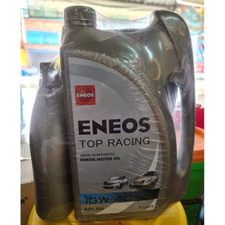 น้ำมันเครื่อง น้ำมันเครื่องกี่งสังเคราะห์ ENEOS 10W40 10W -40 4L +1L สามารถใส่กับรถ ติดแก็ส NGV LPG ได้ ขนาด 4ลิตร+1ลิตร