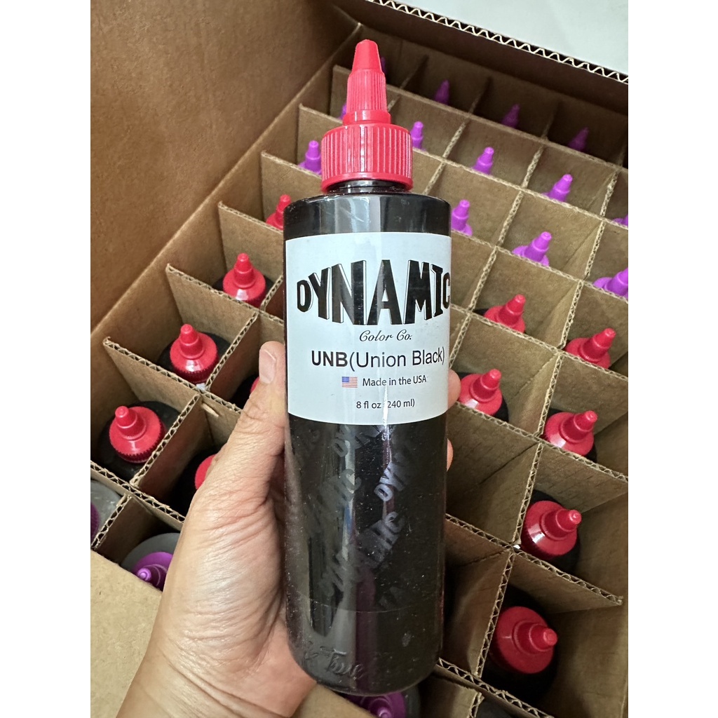 Dynamic Union Black Tattoo Ink - 8 oz.