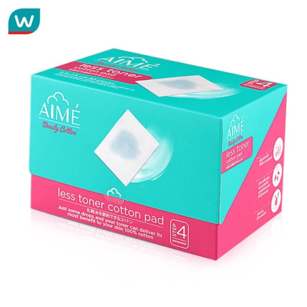 Aime เอเม่ สำลี โทนเนอร์ แผ่นบาง 80 แผ่น