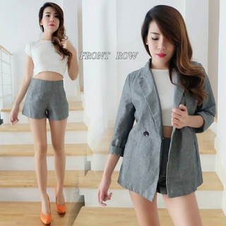 Korea grey blazer set