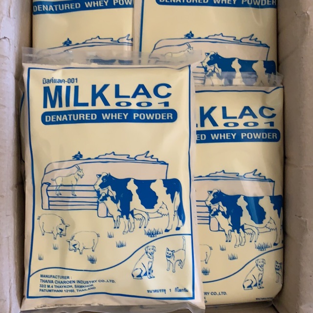อาหารเสริมมิลค์แลค-001 MILKLAC ใช้สำหรับลูกสุกร ลูกวัว ลูกสุนัข ลูกแมว ฯลฯขนาด1กิโลกรัม