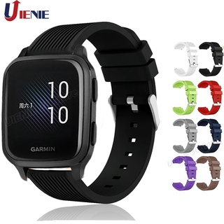 สายนาฬิกาข้อมือซิลิโคนสําหรับ Garmin Venu Sq / Sq Music / Forerunner 245 645 M Smart Watch