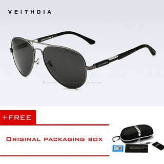 VEITHDIA แว่นกันแดดอลูมิเนียมสำหรับผู้ชาย polarized แว่นตากันแดด แว่นตาผู้ชาย แว่นกันแดด  แว่นกันแดดผู้หญิง แว่นตากันแดด