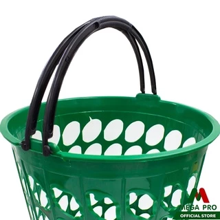 Megapro - Luckyware ตะกร้าผ้ากลม รุ่น V334Mตะกร้าพลาสติก สองหูหิ้ว สีเข้ม คละสี