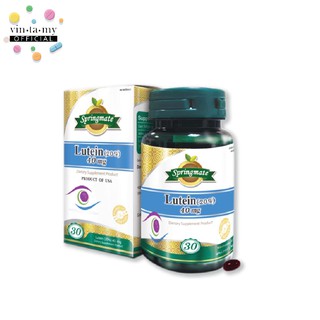 [โปรซื้อ 1 แถม 1] Springmate(สปริงแมท) Lutein(20%) 40 mg. ขนาด 30 แคปซูล [EXP.12/08/2022]