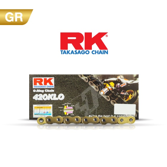 RK-O โซ่รถจักรยานยนต์ 420 O-ring แบบกริ๊ปล็อค มีสี ทอง(GS)และสีเหล็ก ยาว 120ข้อ - รูปที่ 3