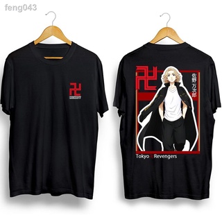 ๑Tokyo Revengers - Manjiro Sano เสื้อยืดแขนสั้น Anime Tops Manji Gang Mikey แฟชั่น Cas