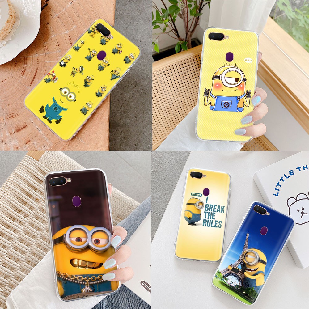 OPPO F5 F7 F9 F11 Pro F1S F1 Plus F3 F15 เคสใส VM102 Minion Soft Cover