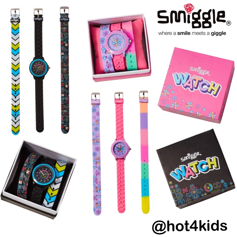 GRAND EAGLE นาฬิกาข้อมือผู้หญิง นาฬิกาข้อมือผู้หญิง ✅ smiggle สมิกเกอร์ Being Watch With Gift Box นาฬิกาข้อมือเด็ก  💰จ่