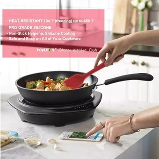 Walfos 5 Pcs. / Set Non-Stick Silicone Spatula Baking Pastry Heat-Resistant Kitchen Utensil Cooking Tool