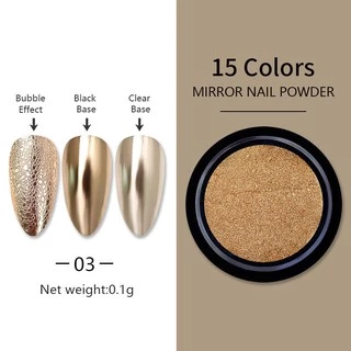 Born PRETTY ผงกลิตเตอร์ สีทอง แชมเปญ สีเงิน สีม่วง ชมพู สําหรับตกแต่งเล็บ
