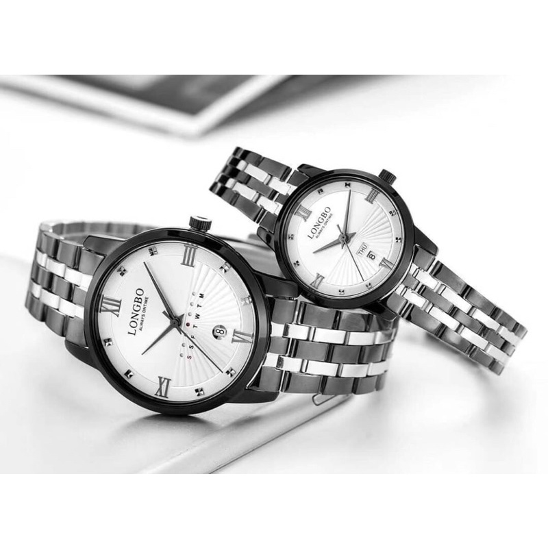 Longbo นาฬิกาข้อมือ นาฬิกาผู้ชาย นาฬิกาแฟชัน ของแท้ 100% สินค้าพร้อมกล่อง กันน้ำได้