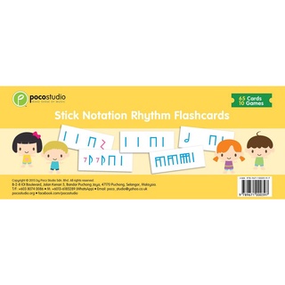 POCO Stick Notation Rhythm Flashcards 9789671000397