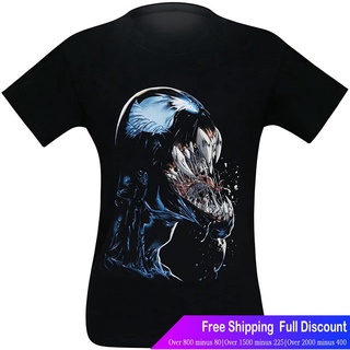 เสื้อยืดผ้าฝ้ายพิมพ์ลาย เสือยืดผู้ชาย เสื้อบอดี้โ Marvel Venom Scream Spider-Man Villain T-Shirt Marvel Mens